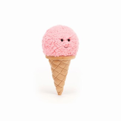 Jellycat Irresistible Ice Cream Strawberry Australia | 284593CJZ